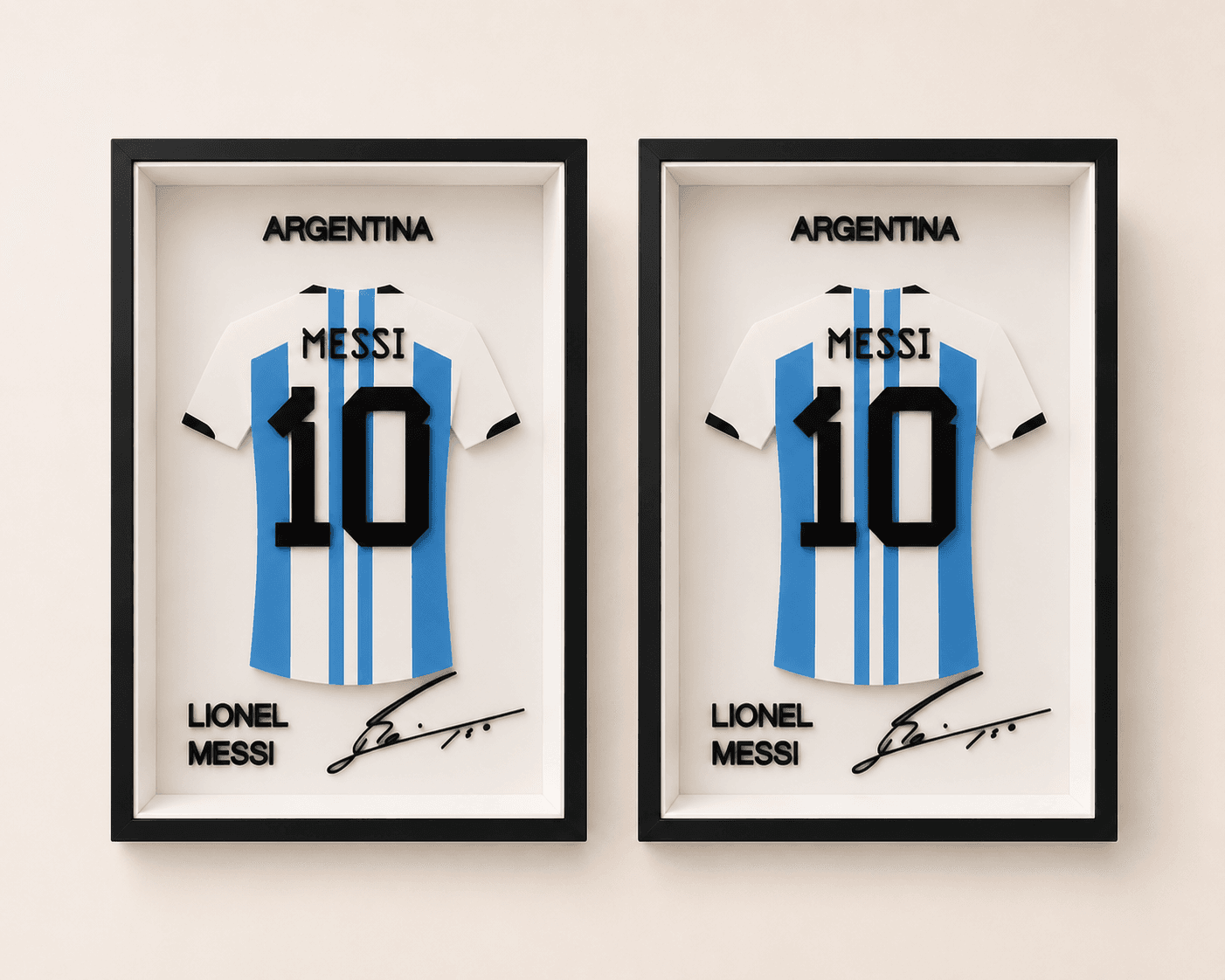 Lionel Messi Jersey Display Frame