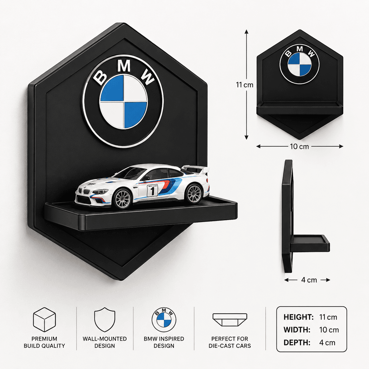 BMW logo Hotwheels Single Stand