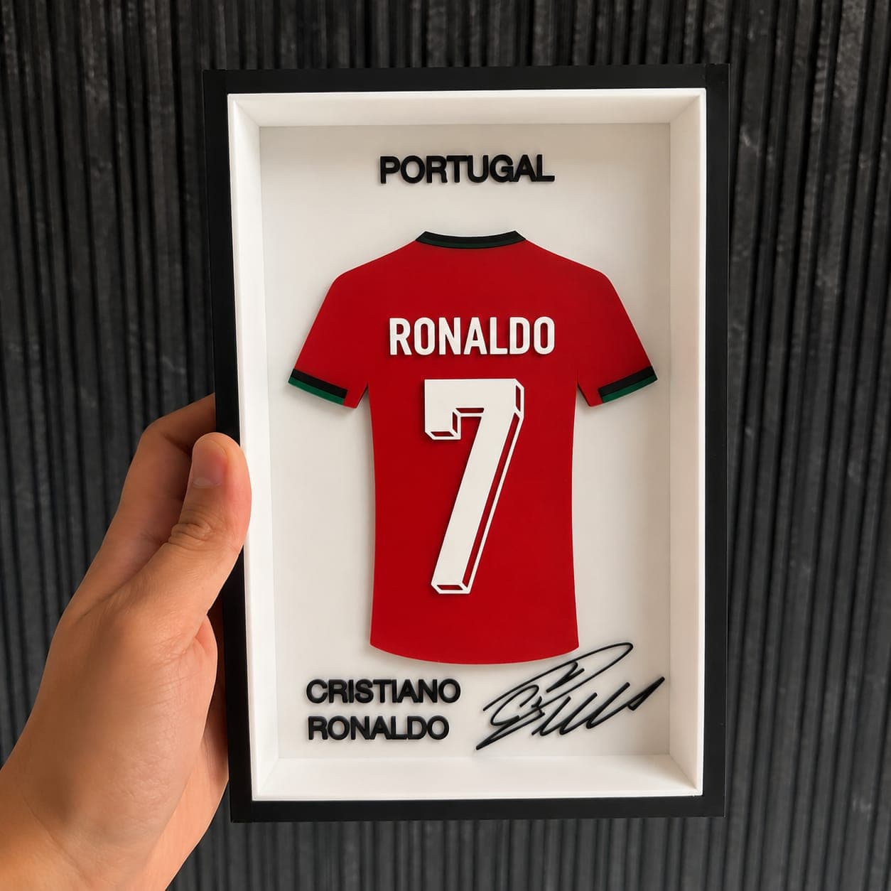 Cristiano Ronaldo Jersey Display Frame