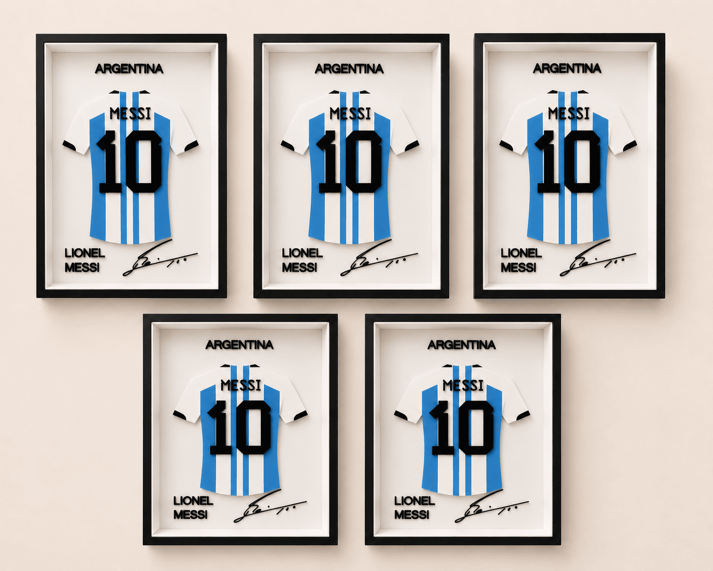 Lionel Messi Jersey Display Frame