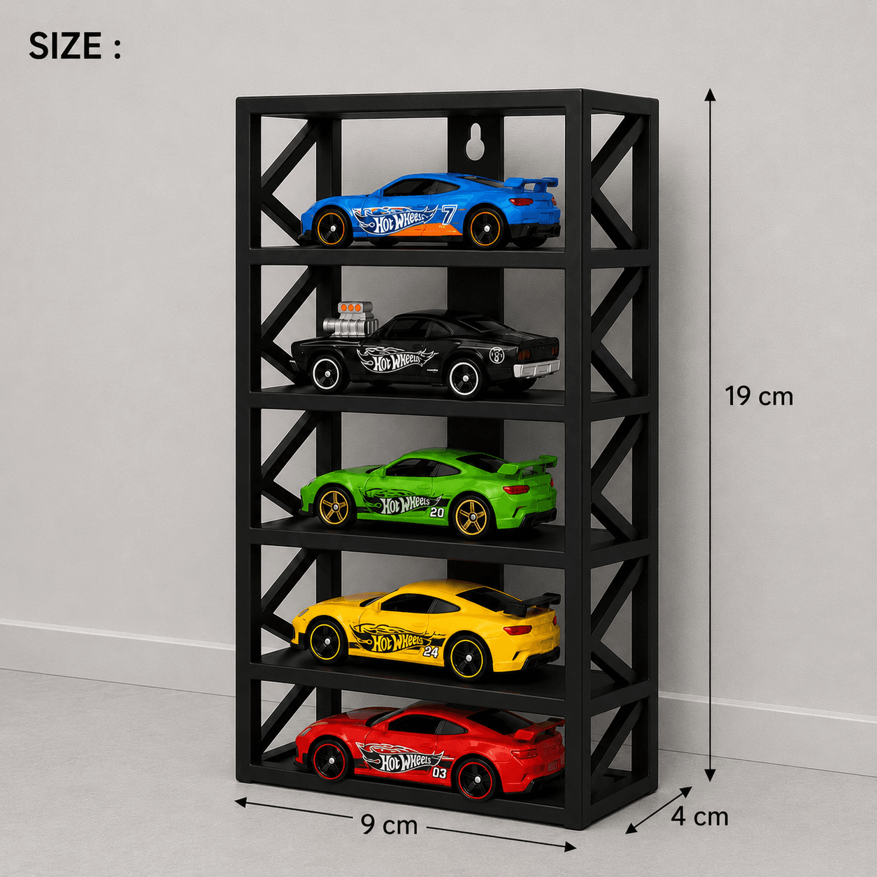 5 Rack Hot Wheels Stand