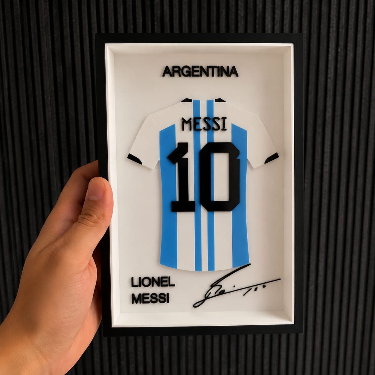 Lionel Messi Jersey Display Frame