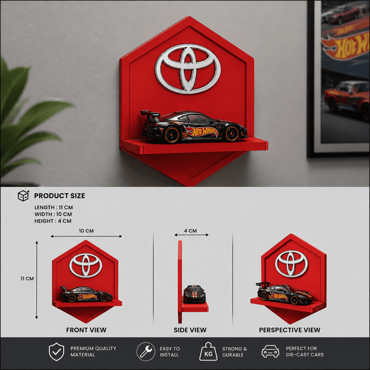 Toyoto logo Hotwheels Single Stand